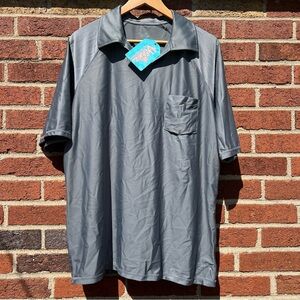 UV SKINZ MENS SHORT SLEEVE Collard SUN & SWIM SHIRT UPF 50 Large New Grey